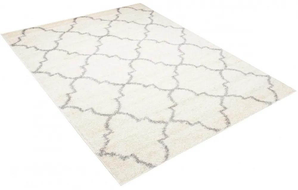 Kusový koberec shaggy Papua krémový 140x200cm
