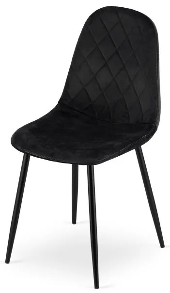 Set štyroch jedálenských stoličiek ASTI čierne (4ks)