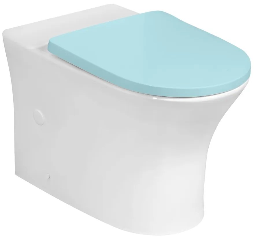 Bruckner Bruckner, LEON RIMLESS misa pre kombi WC, spodný/zadný odpad, biela, 201.421.4