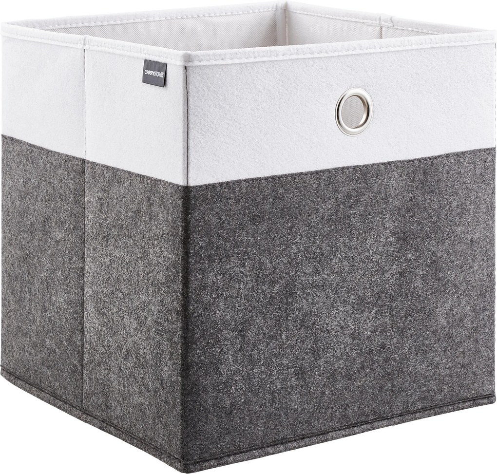 XXXLutz SKLADACÍ BOX, kov, textil, kartón, 32/32/32 cm Carryhome - Úložné boxy & dekoračné boxy - 007968009106