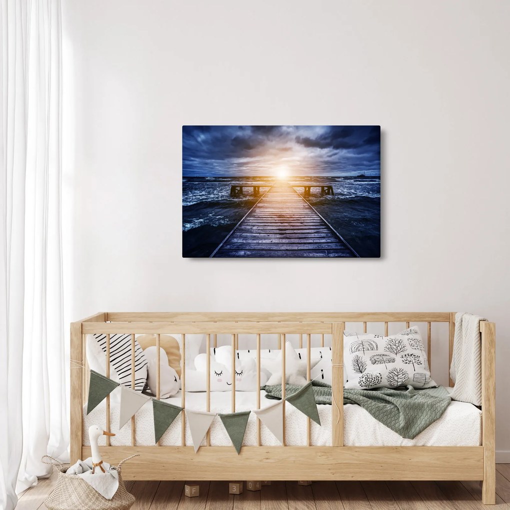 Obraz móla sa slnkom (90x60 cm)