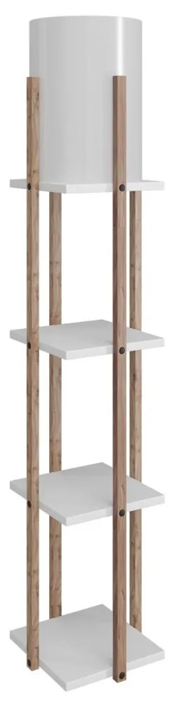 Stojacia lampa Nora 135 cm biela