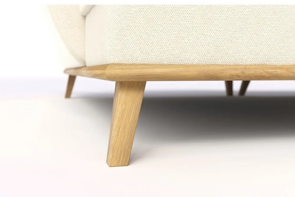 Krémová rozkladacia rohová pohovka (ľavý roh) Balitco – Ropez