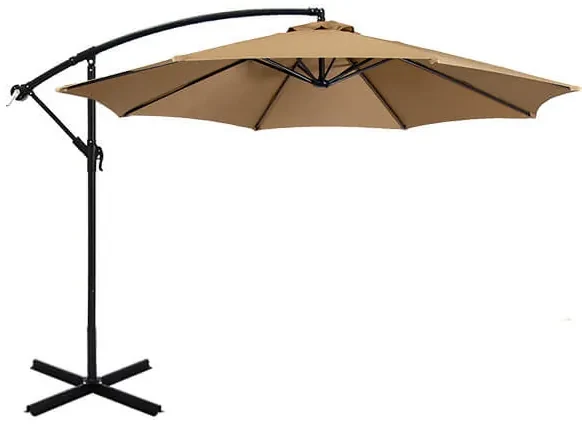 Závesný slnečník 2,7 m, Khaki