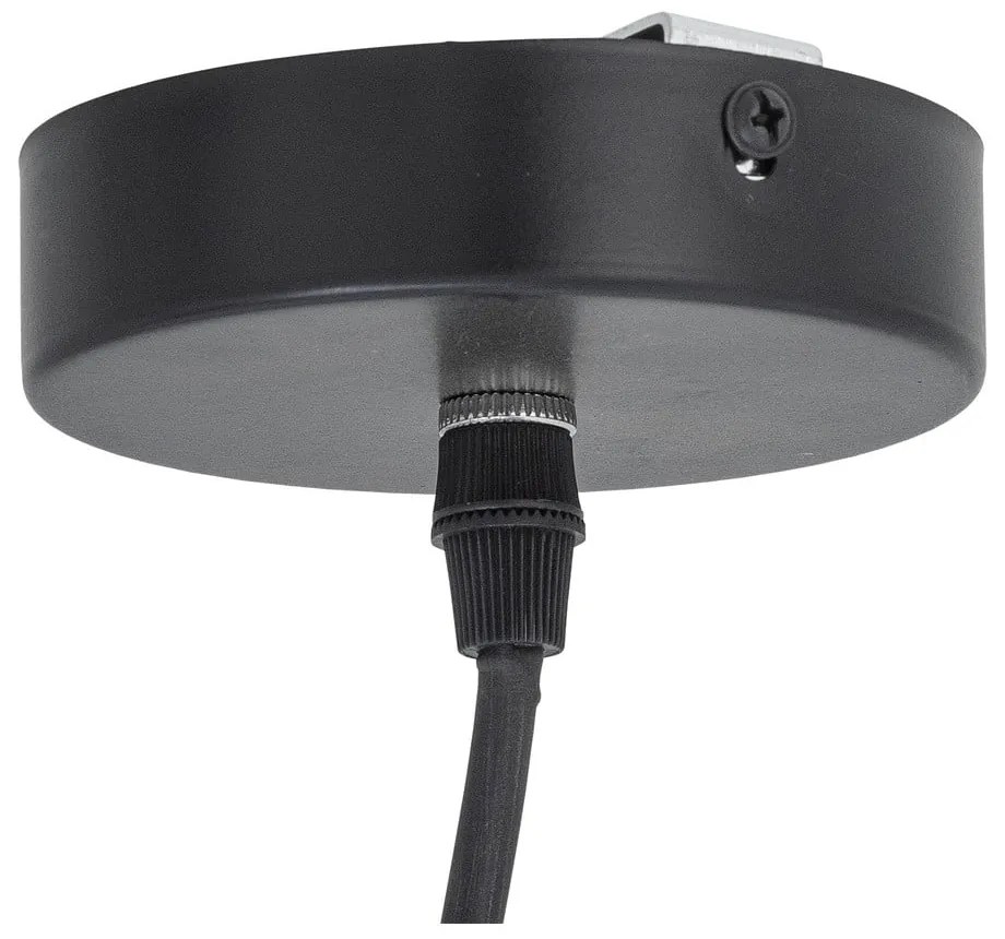 Sivé závesné svietidlo so skleneným tienidlom ø 19 cm Motella – Bloomingville