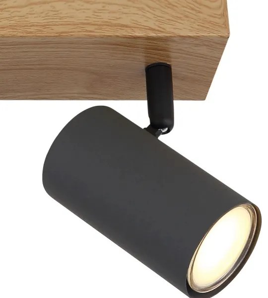 Globo 57911-2G - Bodové svietidlo ROBBY 2xGU10/35W/230V šedá/hnedá