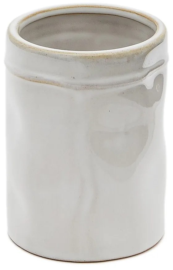 Krémový keramický téglik na zubné kefky Savel – Kave Home