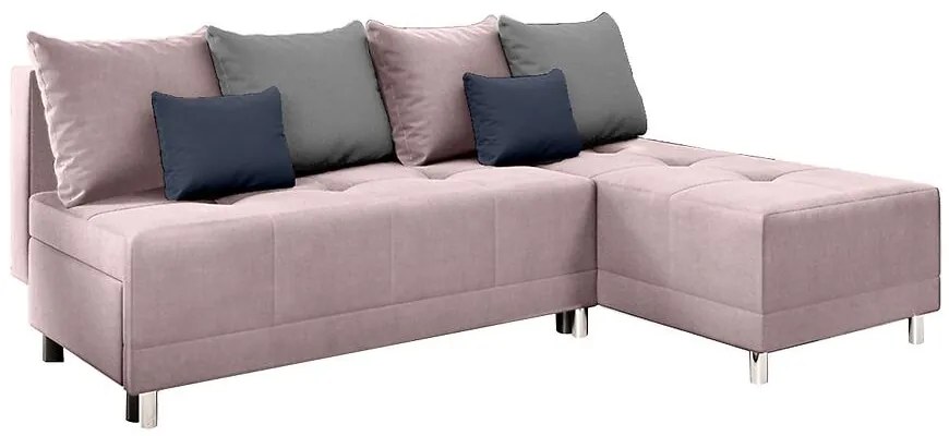 Rohová sedacia súprava Max New Vena 10+18+15 ružová