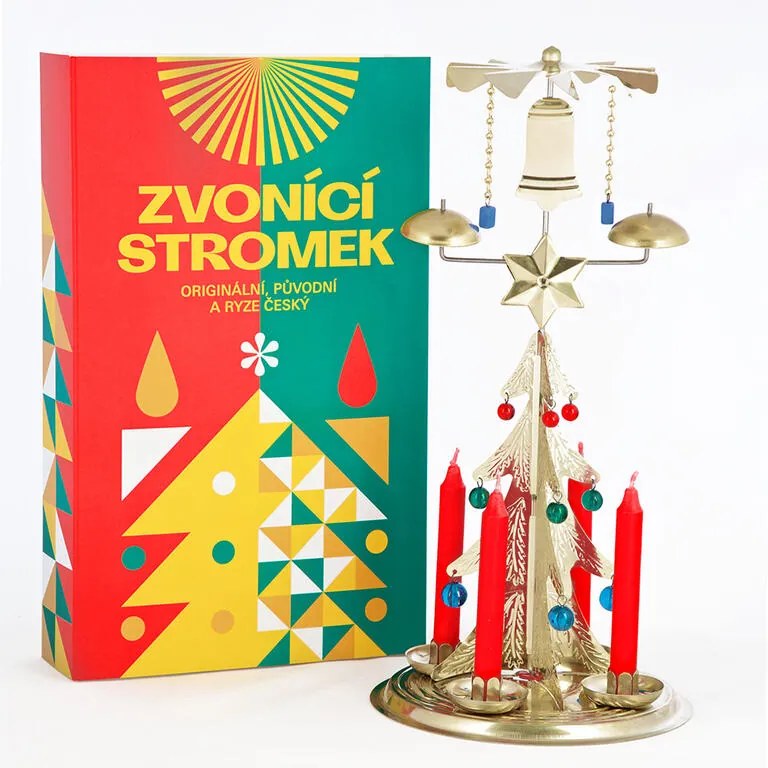 Zvoniaci stromček (anjelské zvonenie) zlatý