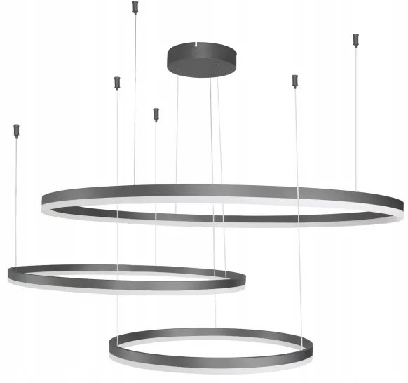 Azzardo AZ4707 - LED Luster na lanku HALO LED/130W/230V čierna