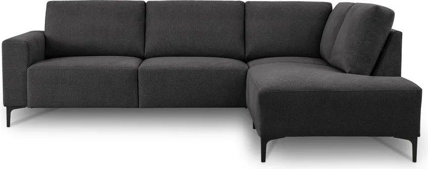 Antracitová ženilková rohová pohovka (pravý roh/do L) Fabian – Scandic