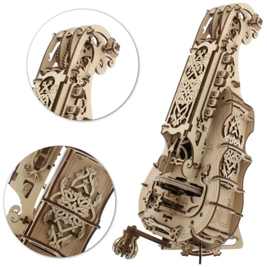 Ugears 3D Puzzle Kontrabas 292 ks