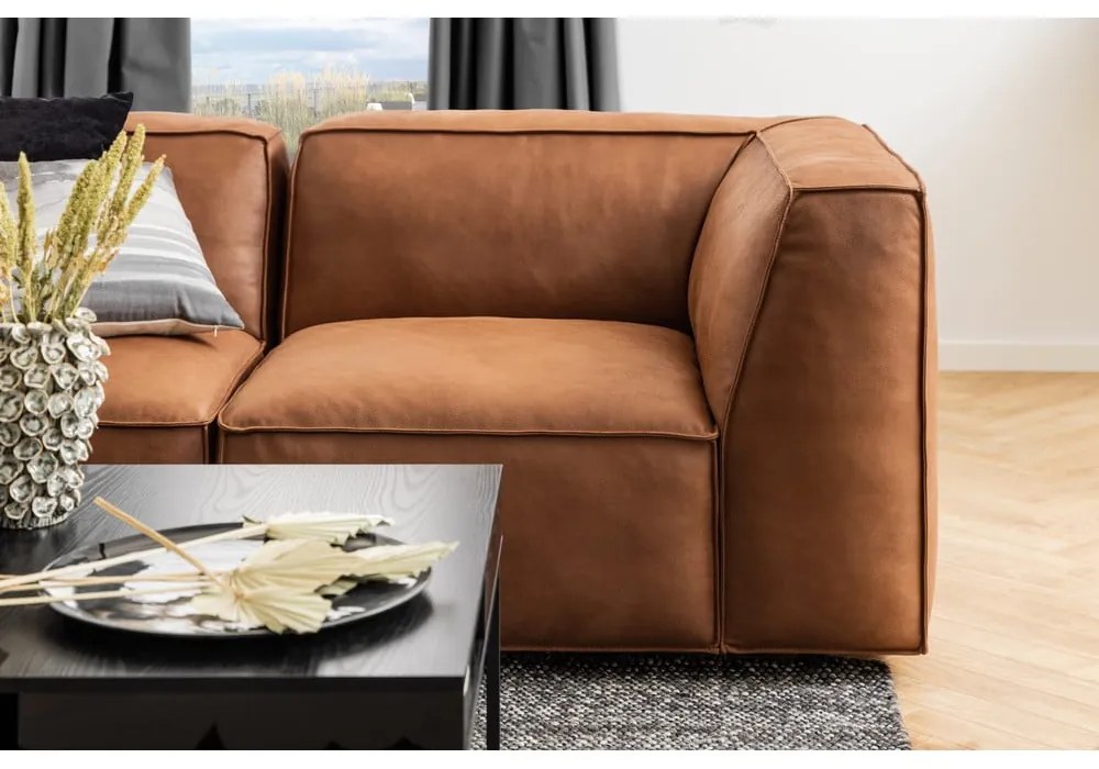 Čierny konferenčný stolík s doskou v dekore jaseňového dreva 80x80 cm Willford – Actona