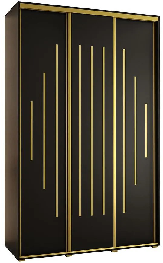 Skriňa 45 Canaris 12 170 čierna/gold