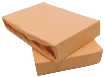 Posteľná plachta jersey lososová TiaHome - 200x220cm