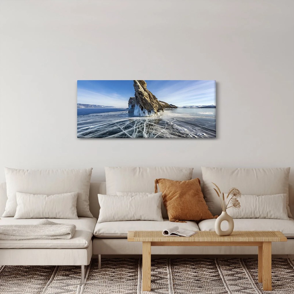 Obraz ľadovej skaly (120x50 cm)