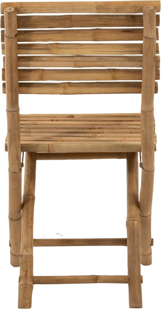 Prírodná bambusová skladacia stolička Bamboo Pliable - 54*45*85cm