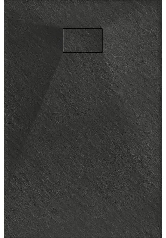 Mexen Hugo, SMC obdĺžniková sprchová vanička 120 x 90 cm, čierna matná, 42709012