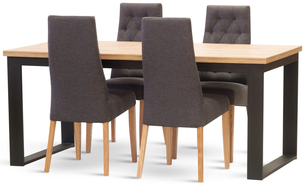 Stima stolička IBIZA dub Vyberte látku ->: BOSS antracite 12