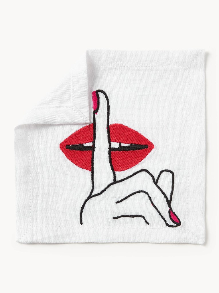 Ľanové obrúsky Lips, 4 ks