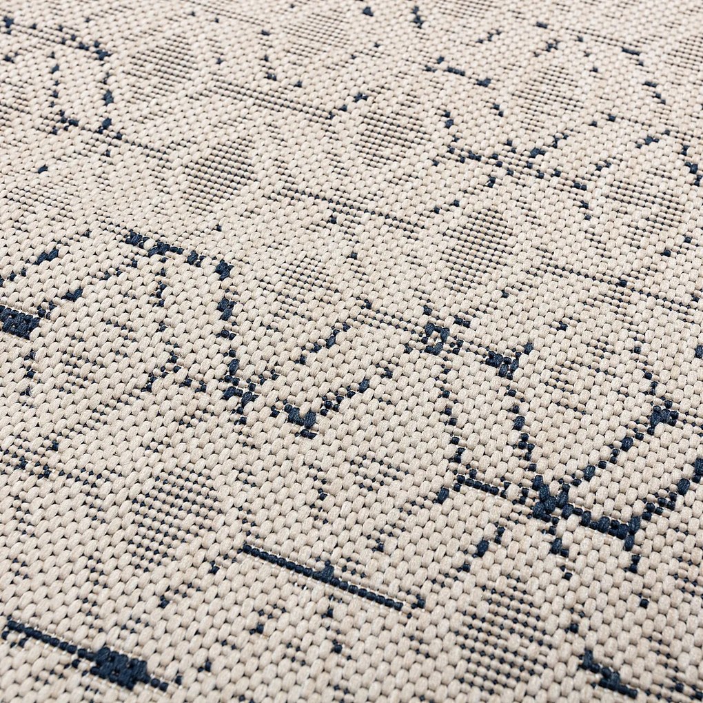 Koberec Lineo beige/midnight blue 160x230cm