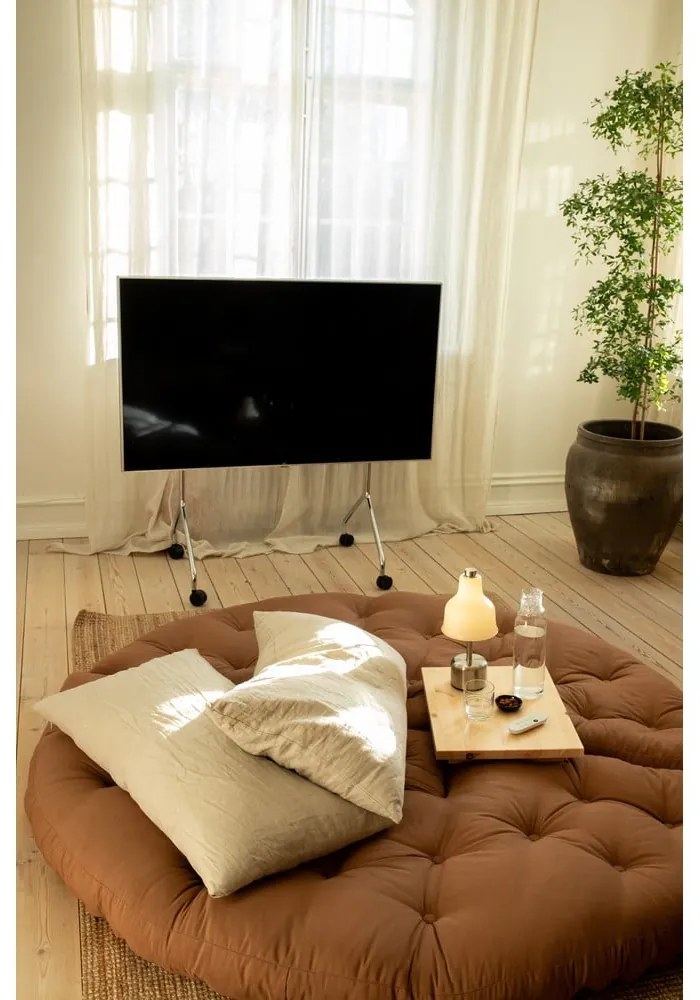 Rozkladacie kreslo s ľanovým poťahom Karup Design Nido Linen