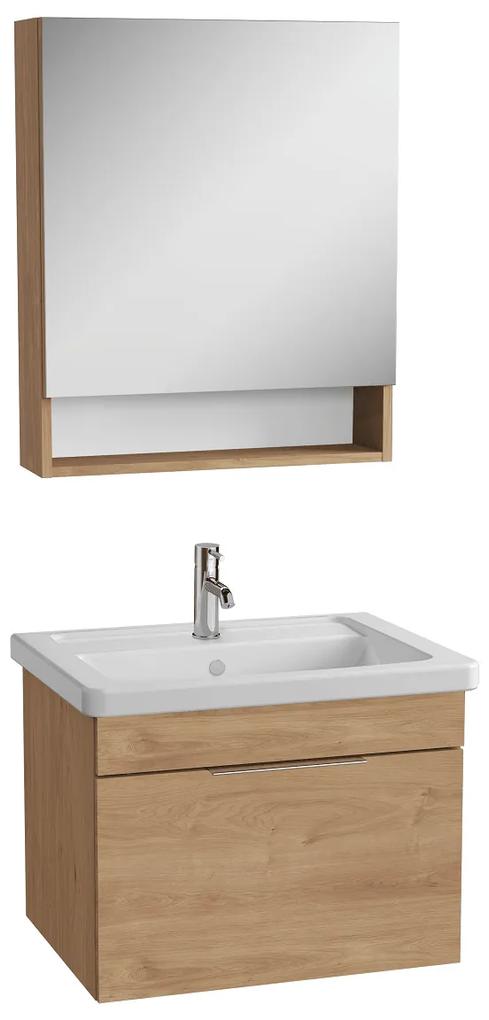 Kúpeľňová skrinka s umývadlom VitrA Mia 64x49x45 cm zlatý dub mat 10149