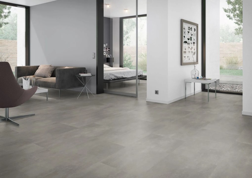 Vinylová podlaha lepená ECO 55 070 Cement Natural, 914,4 x 457,2 mm, Oneflor