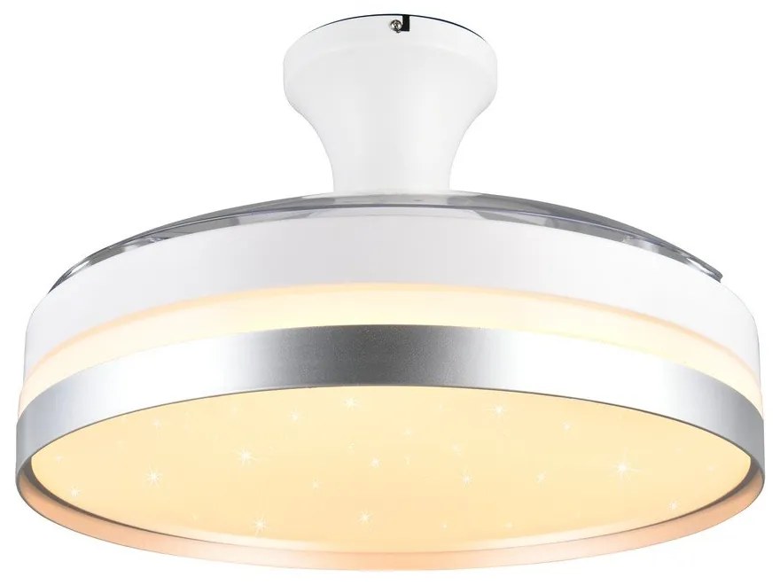 Biele/v striebornej farbe LED stropné svietidlo Lindberg – Trio