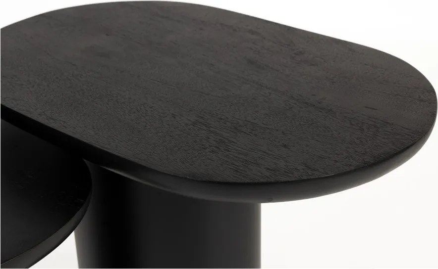 Odkladacie stolíky v súprave 2 ks s doskou z mangového dreva 37x56 cm Bela – White Label