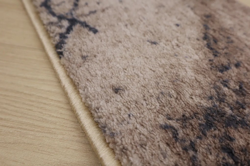 Spoltex, Koberec behúň na mieru Marble 04 béžový, šíre 100 cm, béžová, chodba / predsieň