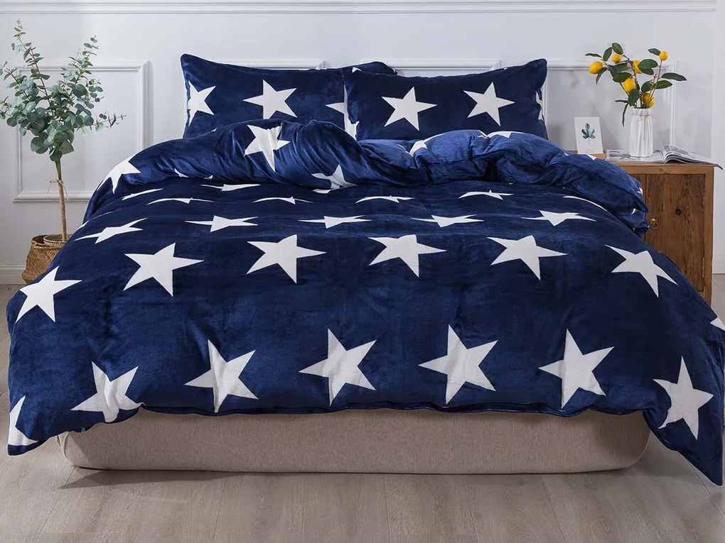 XPOSE® Mikroplyšové obliečky LÝDIE Exclusive - modré