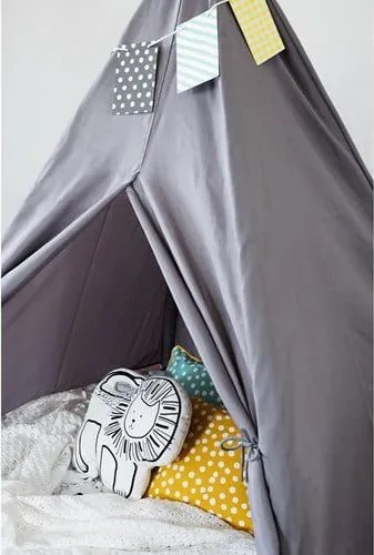 Detský teepee/stan šedá
