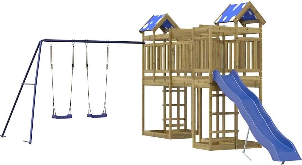 vidaXL Vonkajšia súprava na hranie impregnovaná borovica