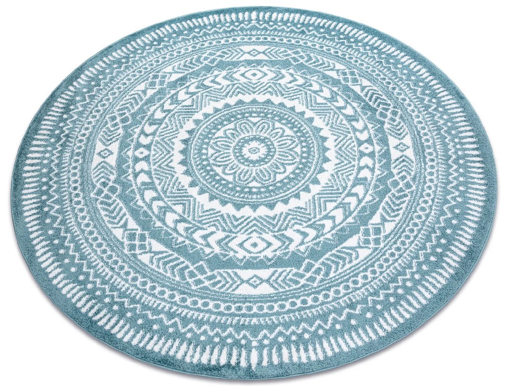 Okrúhly koberec FUN Napkin obrúsok - modrý Veľkosť: kruh 160 cm