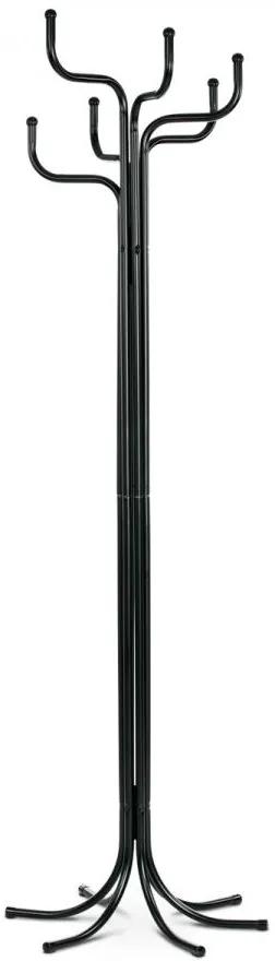 Autronic -  Vešiak stojanový, kovová konštrukcia, čierny matný lak, 83707-06 BK
