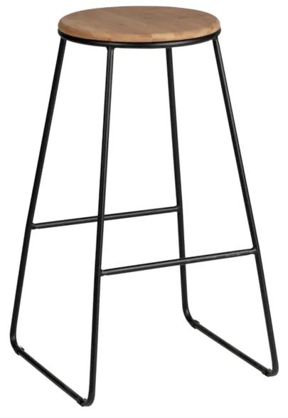 Barová stolička LOFT, 42x70x42, hnedá/čierna