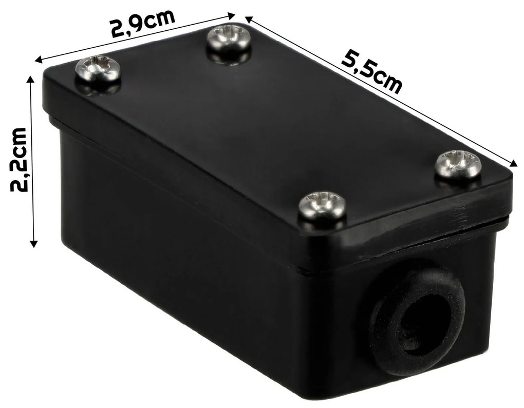 BERGE Hermetický box IP44 s 3 PIN konektorom