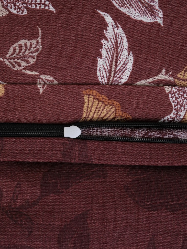 Bavlnená obliečka na vankúš Renforcé 40 × 60 cm - Rebeka vínová