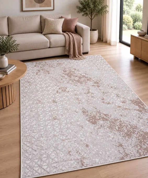 Koberec BUTIK 336 krémový / hnedý