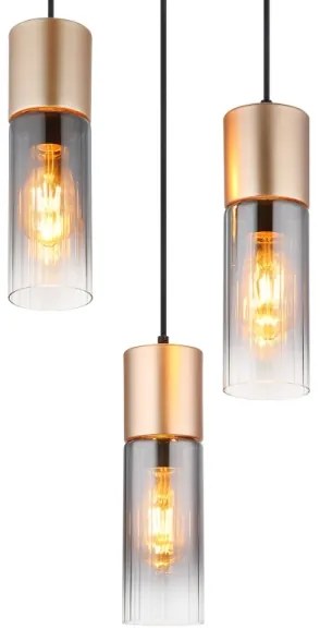 Globo 21000-3HCA - Závesné svietidlo na lankách ANNIKA 3xE27/25W/230V pr. 30 cm