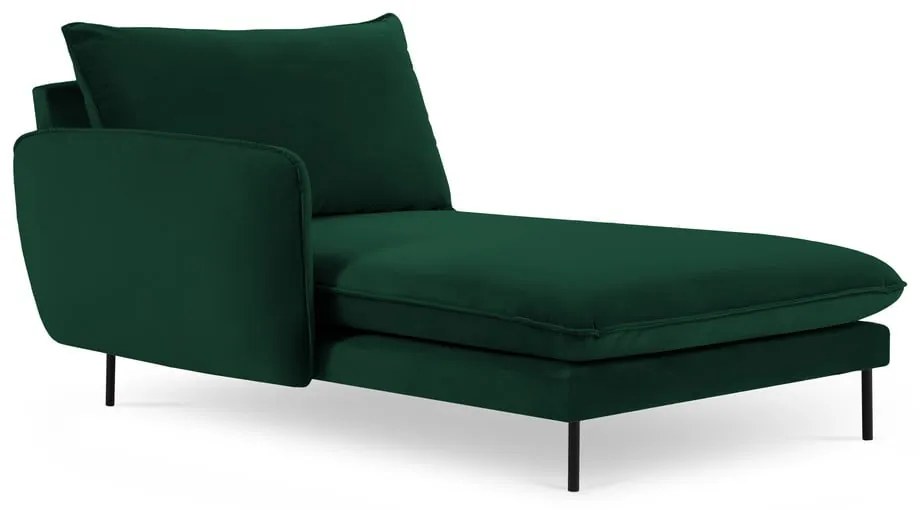 Tmavozelená zamatová leňoška (ľavý roh) Vienna – Cosmopolitan Design