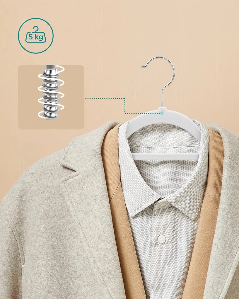 Sada ramínek RUBERO 20 ks bílá/stříbrná