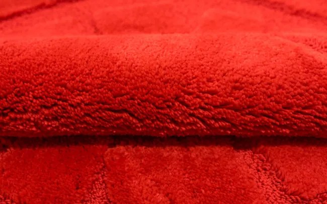 Kúpeľňový koberček Ocean červený kruh