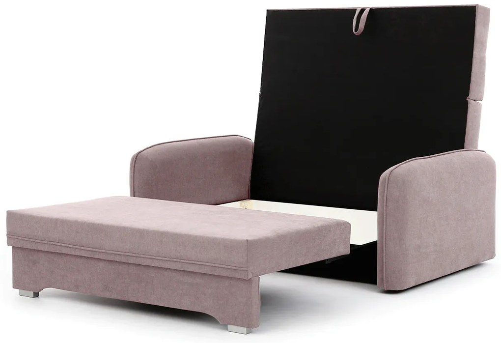 Rozkladacia 2-miestna pohovka LAINE, svetloružová