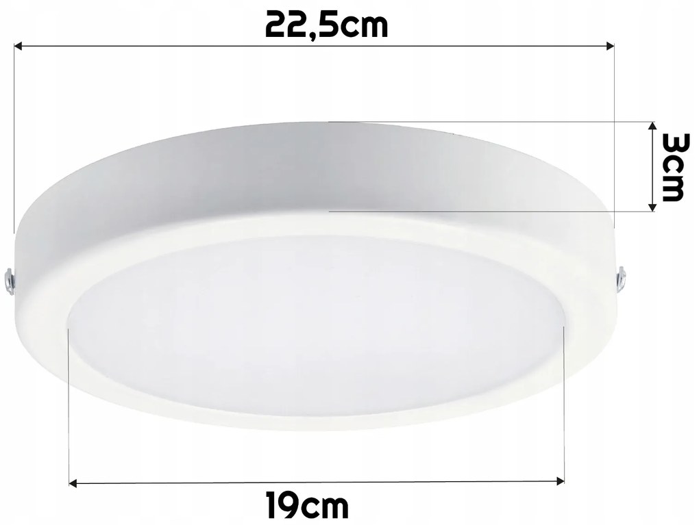 PHILIPS LED okrúhle prisadené svietidlo 19W - 2000lm - 4000K - biele