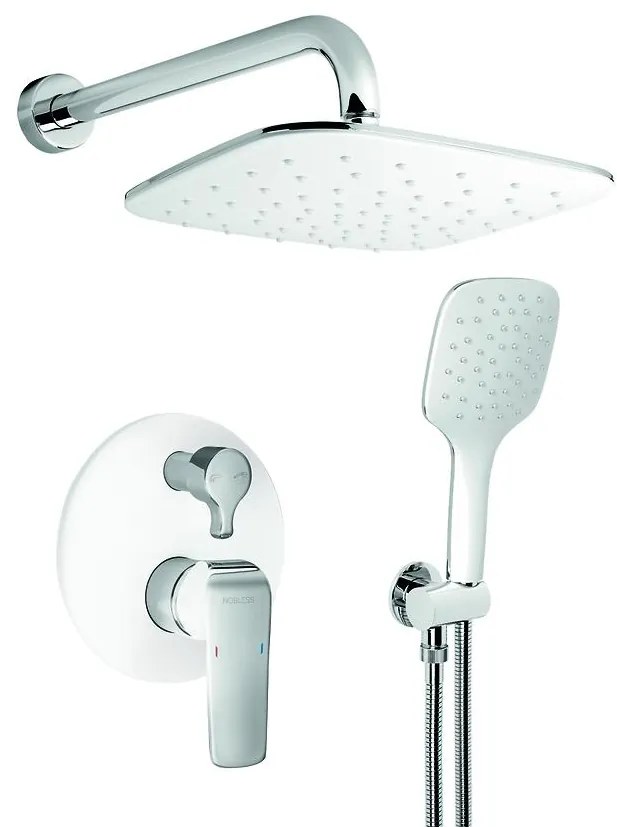 Sprchový set podomietkový 38050R,1 biely/chróm