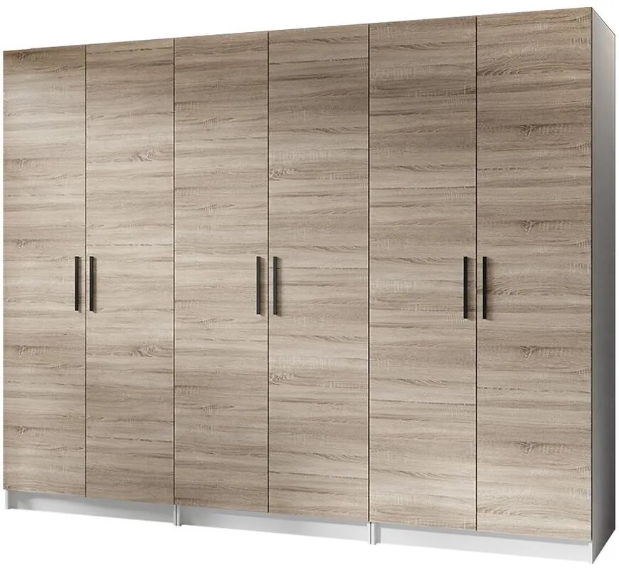 Skriňa X3 Gold 2d Biela/Dub Sonoma