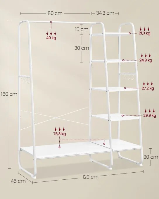 Vešiakový stojan s botníkom RGR116W02