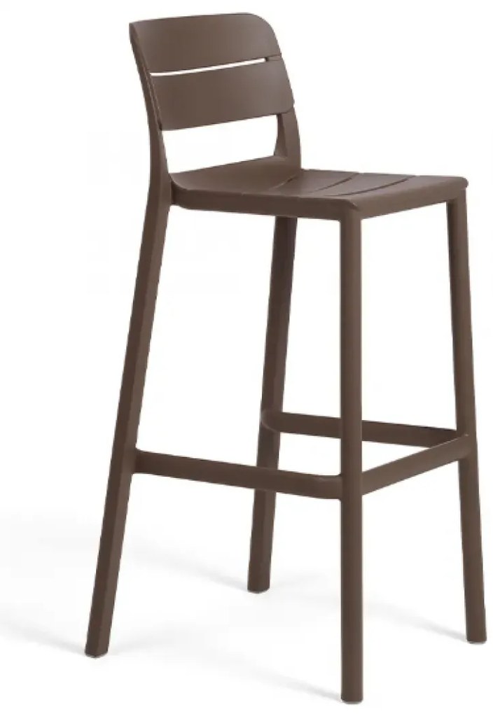 CASSIA STOOL záhradná barová stolička tabacco